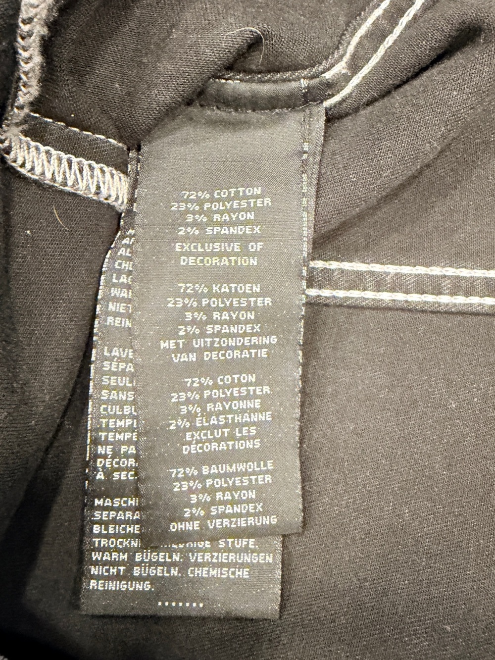 Harley-Davidson Gray Denim Jacket with Purple Rose Embroidery - Picture 7 of 9